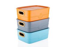 Load image into Gallery viewer, Plastic Storage Boxes Storage Basket (Pack of 3)
