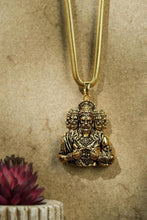 Load image into Gallery viewer, Panchamukhi Hanuman Pendant With Snake Golden Chain
